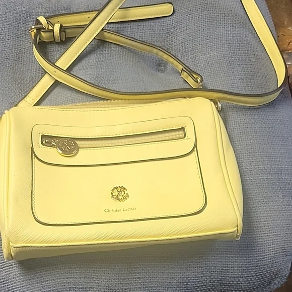 Christian Lacroix Yellow Shoulder Bag - Picture 1 of 10